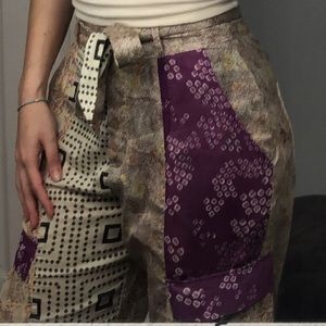 Zara Multicolor Straight Leg Pants